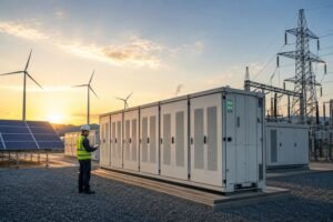 ![Utility-scale battery storage with solar panels and wind turbines at sunset](https://voltcrave-battery.com/wp-content/uploads/2026/06/What-Are-the-Conditions-Necessary-for-Energy-Storage.jpg "Renewable Energy Storage")