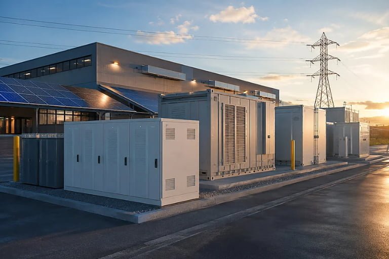 ![Commercial energy storage system connected to solar panels and power infrastructure](https://voltcrave-battery.com/wp-content/uploads/2026/06/What-Is-a-Commercial-Energy-Storage-System.jpg "Energy Storage")