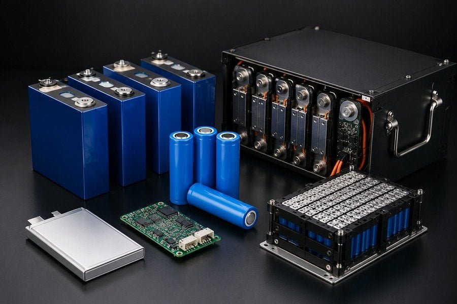 Battery cells and components