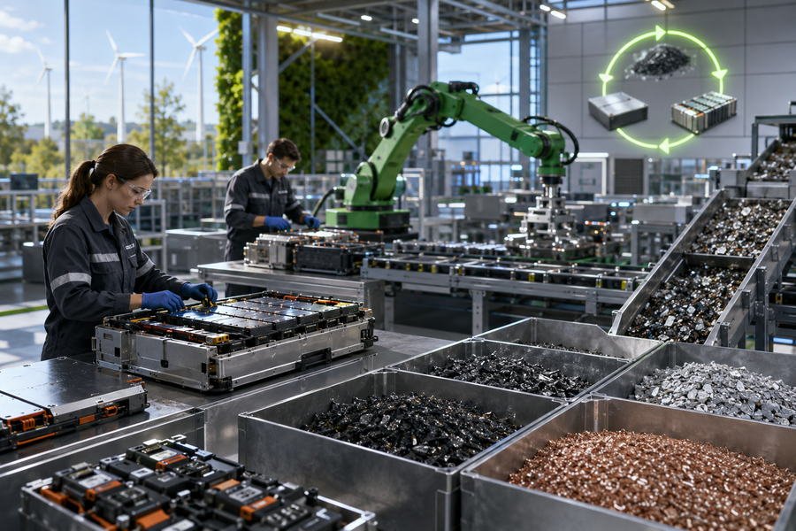 Battery recycling and circular energy solution