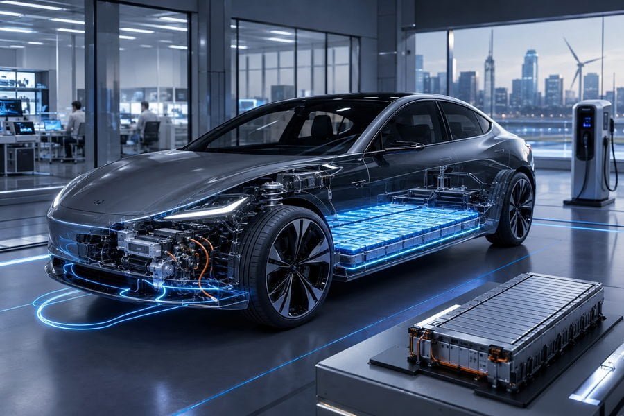 Passenger electric vehicle battery application