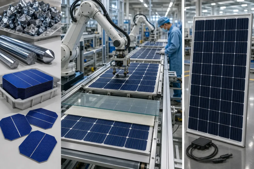 How Is a Solar Panel Made?