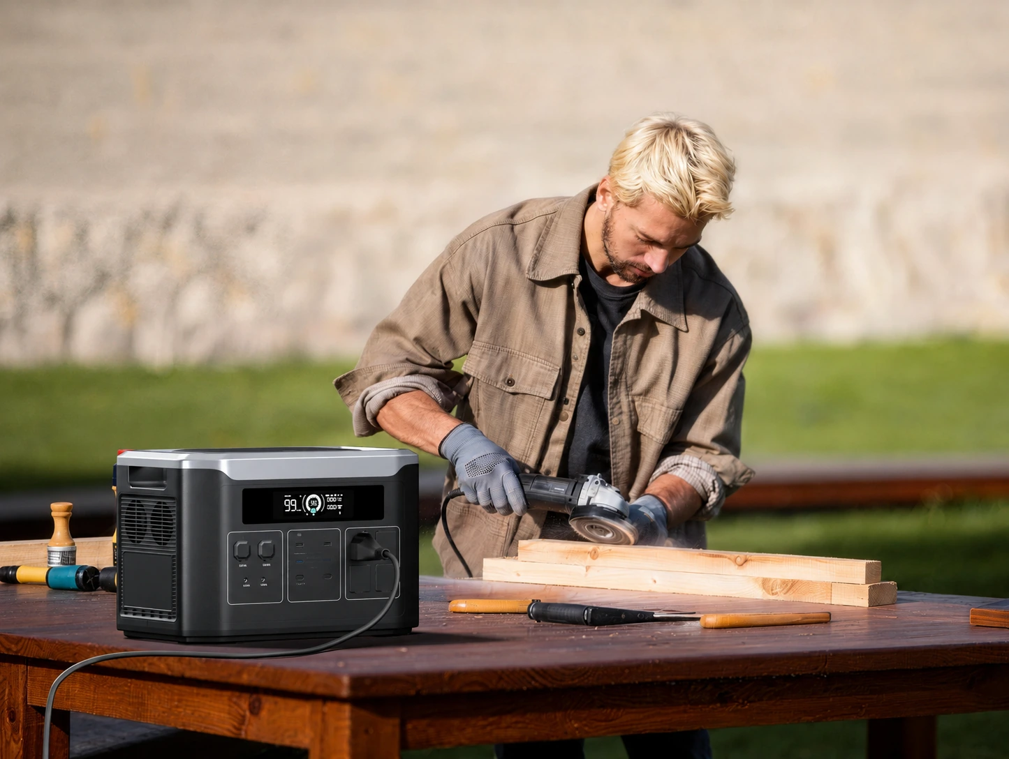 BP3000 portable power station for outdoor work