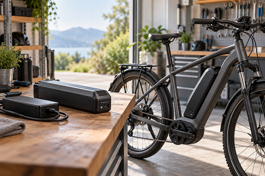 ![Electric e-bike battery lifespan and durability for long-term riding performance](https://voltcrave-battery.com/wp-content/uploads/2026/09/How-Long-Do-Electric-E-Bike-Batteries-Last.webp "E-Bike Battery Lifespan")