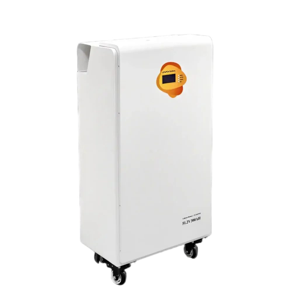 Mobile Battery Energy Storage System with 15KW 51.2V 300Ah LiFePO4 Battery