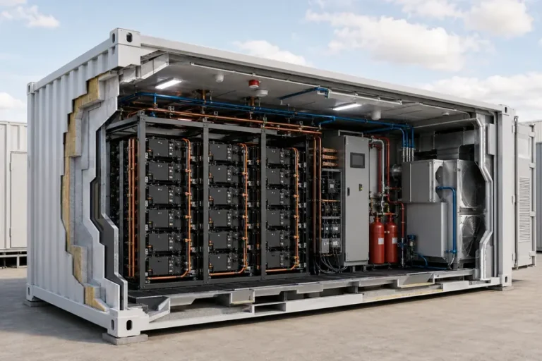 ![BESS containers made from durable materials designed to protect battery energy storage systems](https://voltcrave-battery.com/wp-content/uploads/2026/09/What-Are-BESS-Containers-Made-Of.webp "BESS Container Materials")