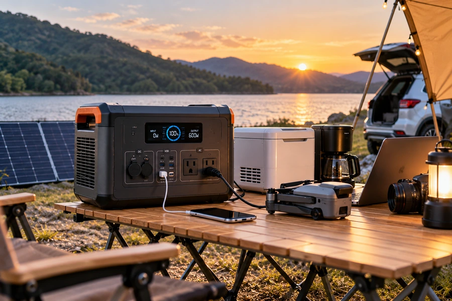 ![Portable power station runtime based on battery capacity power consumption and connected devices](https://voltcrave-battery.com/wp-content/uploads/2026/10/How-Many-Hours-Will-a-Portable-Power-Station-Last-900x600-1.webp "Portable Power Station Runtime")
