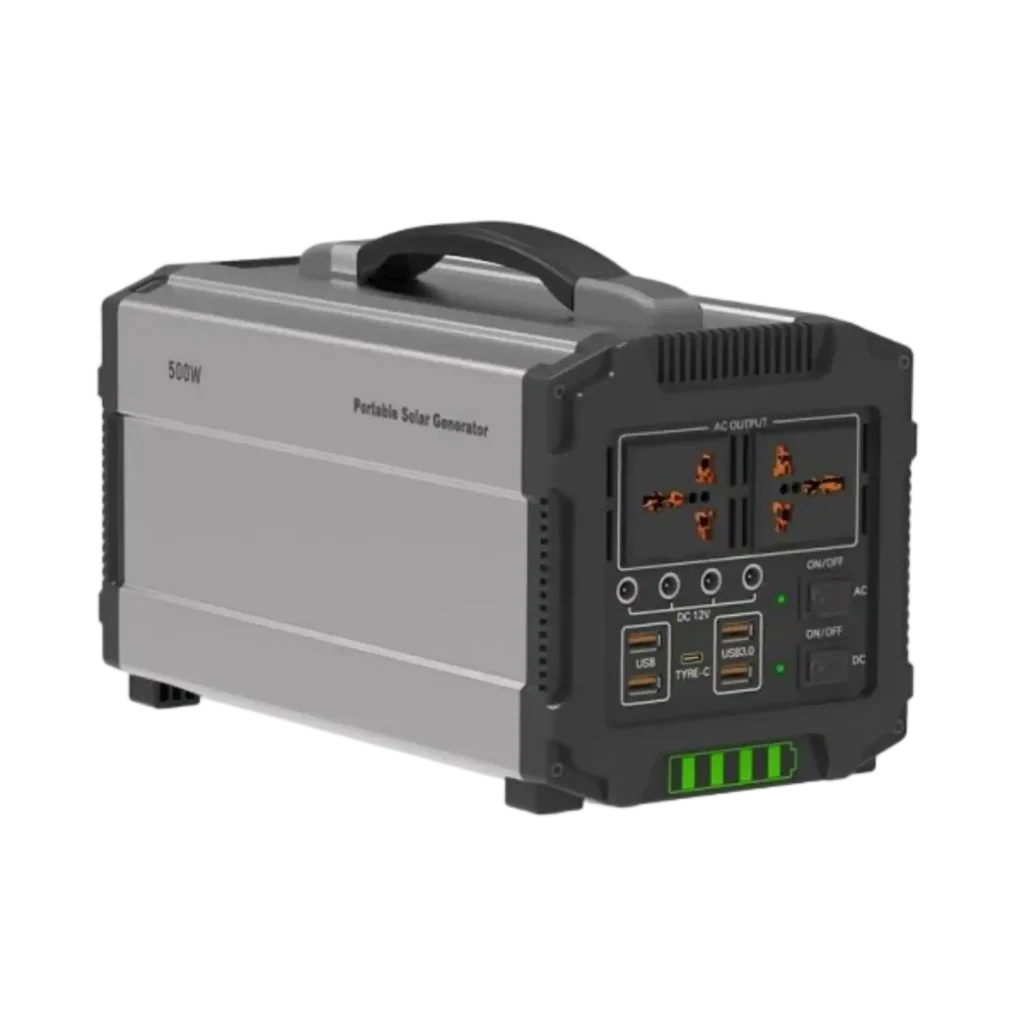 Portable Power Station Solar Generator 500W